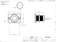 Double Momentary DPDT Highly Waterproof Rocker Switch Center Off Two Seals 12V Round #swblk62B