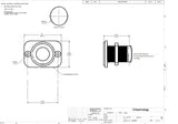 Double Momentary DPDT Highly Waterproof Rocker Switch Center Off Two Seals 12V Round #swblk62B