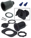 Motorcycle Locking 12V Plug Socket Vibration Resistant / Waterproof  Rubber Sealing Washer and Terminal Boot.   #SR+#