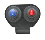 Rocker LED Switches SPST Waterproof 12 Volt Motorcycle Handlebar Mount 3/4" 7/8" 1"  swr11/b11 tmnt 2sbph/2sw