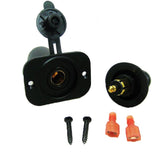 Connector Two 2- PIN Waterproof 12 Volt Panel Mount Snap Together Marine Polarized HB+#/Hplg/pba