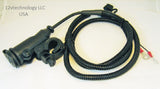 Motorcycle 12V Accessory Lighter Socket Power Outlet- Handlebar Mount Cable 60" - 12-vtechnology