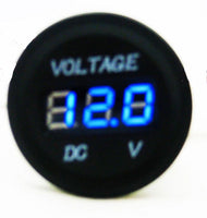 Large Body 12 /24 DC Blue Voltmeter Digital, Chargers Outlet Socket  Motorcycle - 12-vtechnology