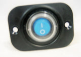 Sealed Covered Waterproof Rocker Toggle Switch SPST Marine 12V Panel Lighted Blu - 12-vtechnology