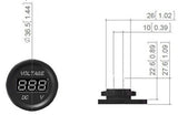 3.1 Amp USB Charger + Voltmeter + 12V  LED Socket + Switch Panel Outlet Wires - 12-vtechnology