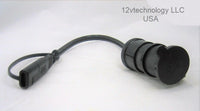 SAE 18" Connector Adapter 12V Lighter Truck 16 AWG Power Trailer Plug Cable - 12-vtechnology