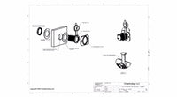 Three battery or Bank Voltmeter Display Test Monitor w/ XLong 72" Fused Cables - 12-vtechnology