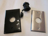 12 Volt Accessory Receptacle Plug Socket Outlet Wall Mount Utility Plate RV LAB - 12-vtechnology