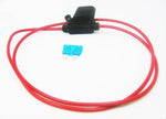 Inline Fuse Holder ATC/ATO  Motorcycle Waterproof 16GA Marine Grade 30 Inch Loop - 12-vtechnology