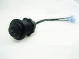 Enclosed Waterproof Lighted Rocker Toggle Switch SPST Marine 12 Volt Panel Mount. - 12-vtechnology