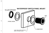 Double Seal Waterproof Green LED Rocker 12 Volt Toggle Switch SPST Boat Round IP66 - 12-vtechnology