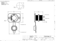 Dual 3.1A USB Charger and Socket Panel Mount Marine 12 Volt Jack Power Outlet - 12-vtechnology