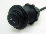 Waterproof Round Rocker On-Off SPST 12V Motorcycle Handlebar Switch 3/4" 7/8" 1" - 12-vtechnology