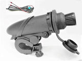 Motorcycle 12V Cigarette Lighter Plug & Socket  Outlet Handlebars 7/8 - 1/4" - 12-vtechnology