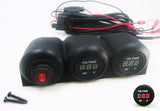 Covered 12V Battery Bank Voltmeter Monitor RV Marine House Starting Wired Switch - 12-vtechnology