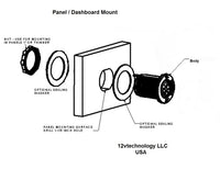 New Labeled Tonal Monitor Alarm Low Battery Failure 12V Charge Socket Marine - 12-vtechnology