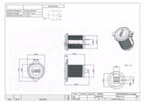 No LED Weatherproof 4.8 Amp USB Charger Adapter Socket 12 Volt Outlet Power Jack - 12-vtechnology