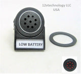 New Labeled Tonal Monitor Alarm Low Battery Failure 12V Charge Socket Marine - 12-vtechnology