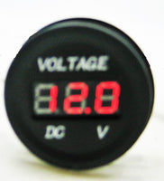 Red Waterproof Panel USB Charger Socket 3.1 Amp + Voltmeter + Jumper Wire 12V - 12-vtechnology