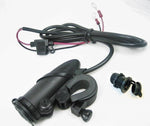 Large Handlebar 12 Volt Motorcycle Accessory Plug Socket Power Outlet Harley - 12-vtechnology