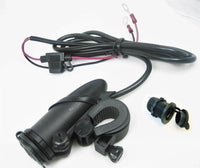 Large Handlebar 12 Volt Motorcycle Accessory Plug Socket Power Outlet Harley - 12-vtechnology