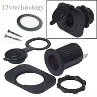 Heavy Duty Power Locking Waterproof Motorcycle Accessory Plug Socket 12V Marine - 12-vtechnology