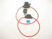 2X In-line inline Fuse Holder ATC/ ATO Automotive Waterproof 16GA Marine Grade - 12-vtechnology