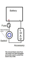 Rocker LED Switches SPST Waterproof 12 Volt Motorcycle Handlebar Mount 3/4" 7/8" 1" - 12-vtechnology