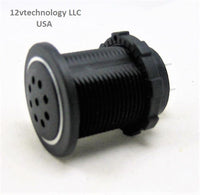 New Labeled Tonal Monitor Alarm Low Battery Failure 12V Charge Socket Marine - 12-vtechnology