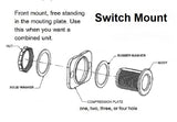 Double Seal Blue LED Waterproof Rocker 12 Volt Toggle Switch SPST Marine Round IP66 - 12-vtechnology