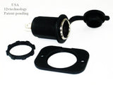 2X Cigarette Lighter & 20 Amp Accessory 12 Volt Motorcycle Socket Power Outlet - 12-vtechnology