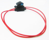 Inline Fuse Holder ATC/ATO  Motorcycle Waterproof 16GA Marine Grade 30 Inch Loop - 12-vtechnology