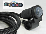 Waterproof Rocker Momentary Push On Switch 12V Motorcycle Handlebar 3/4" 7/8" 1" - 12-vtechnology