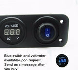 12V Solar Panel Wind Generator Voltmeter Monitor RV Marine House + Switch - 12-vtechnology