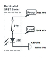 Decorative Waterproof Rocker Toggle Switch SPST Socket Mount 12V Lighted Boat - 12-vtechnology