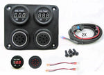 12V Battery Voltmeter Monitor Measures Low Charge Alarm Solar Bank 60" Wires - 12-vtechnology