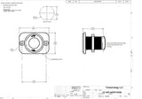 Double sealed Waterproof Rocker 12V Toggle Switch DPST Marine Socket Round IP66 - 12-vtechnology