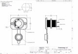 Accessory Lighter Style Socket Panel Plug Power Outlet 12 Volt  Marine w/Washer - 12-vtechnology