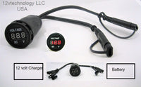 Voltmeter Fits Battery Tender Chargers Monitors Voltage State Adapter SAE Cable - 12-vtechnology