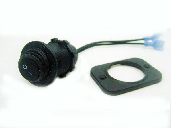 Bellows Type Waterproof Rocker Switch SPST Marine Panel Socket Round 12 Volt On Off #swblk1