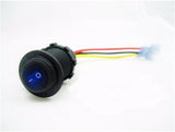 Single Rocker LED Switches SPST Waterproof 12V Motorcycle Handlebar 3/4" 7/8" 1" #swb1+smnt+Brn60-sbpn-3