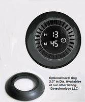 Waterproof Clock 12V-24V Marine Boat Car RV Panel Exterior LED Round Panel Time CLK1-R