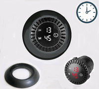 Waterproof  Clock 12V-24V Marine Boat Car RV Exterior LED Round Panel Time with Bezel CLK1-R/rng1