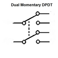 DPDT Panel Rocker Switch Sealed 12V Round Toggle Double Pole Double Throw (DPDT) #swblk61