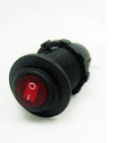 Rocker Switch 12 volt DC Round LED Illuminated SPST Blue Red Yellow Green Black Panel Mount  #cSwb0 cswr0 cswy0 cswg0/sw