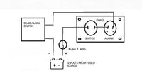 Bilge Pump Flashing Led & Tonal Alarm W/ Switch Panel Mount Marine Boat