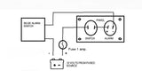 Bilge Pump Flashing Led & Tonal Alarm W/ Switch Panel Mount Marine Boat