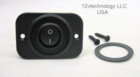 Panel Mount Rocker Momentary Switch SPST (ON)- OFF 12V Motorcycle Push Button #swblkm0