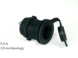 Cigarette Lighter Power Outlet 12 V Socket and Mount- Marine Motorcycle Boat RV - 12-vtechnology