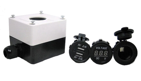 Waterproof Junction Project Box Case Enclosure NEMA 12V Socket Plug Switch Alarm USB #encl2